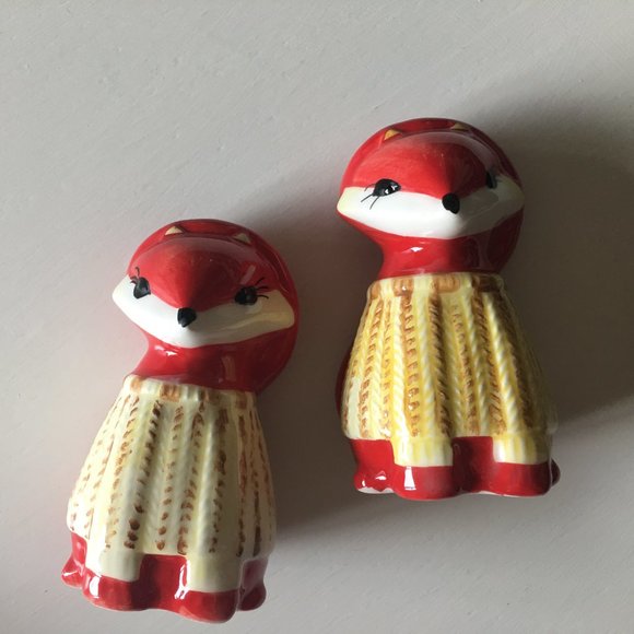 NIB Gibson Home Fox Salt & Pepper Shakers - Picture 2 of 4